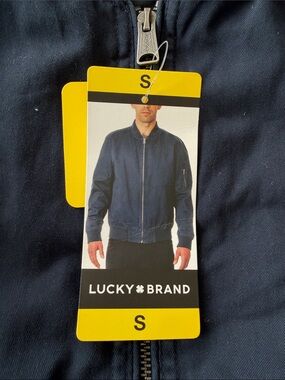 Lucky Brand Navy Blue Bomber Jacket